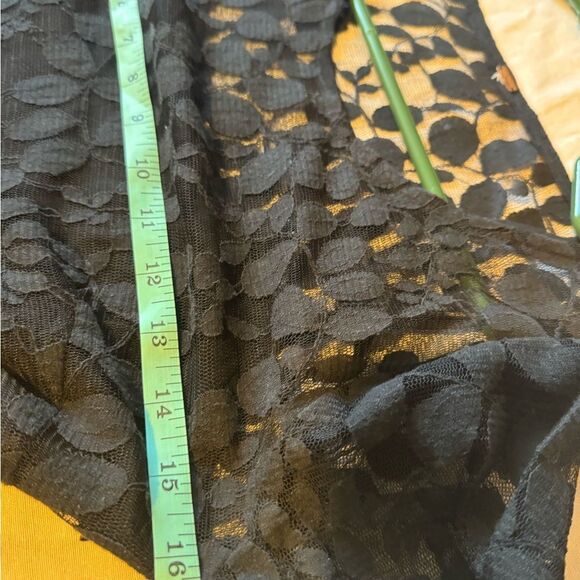 FREE PEOPLE WOMEN Small Queens Love Black Asymmetrical Lace Dress‎ No size tag - Picture 7 of 10